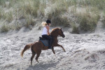 Nicole en Melody op het strand